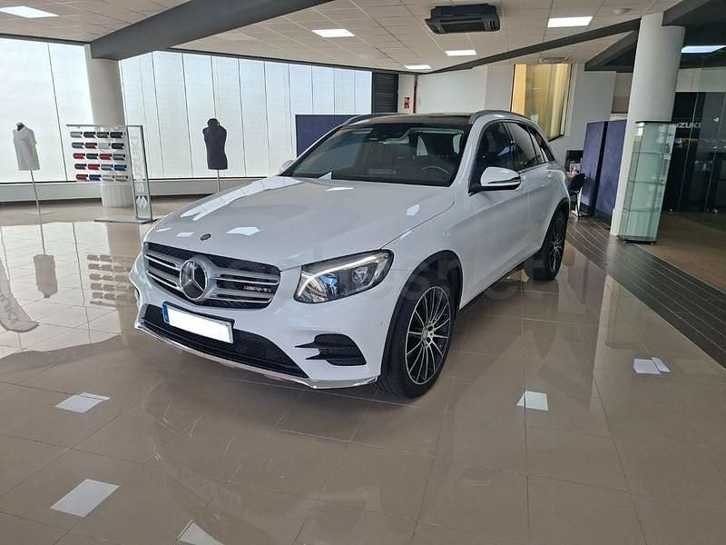 Usado Mercedes GLC220 AMG line 170 CV (125 kW) 2016 Blanco SUV
