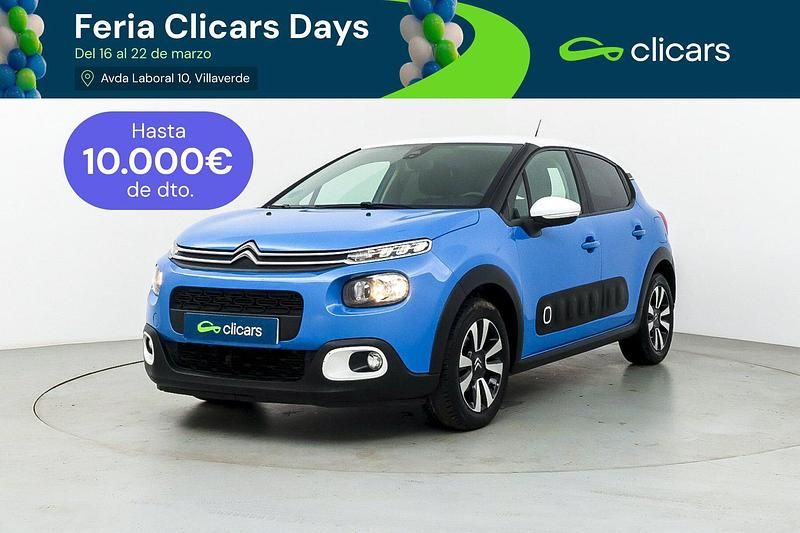 Usado Citroën C3 Feel 110 CV (80 kW) 2019 Azul Utilitario