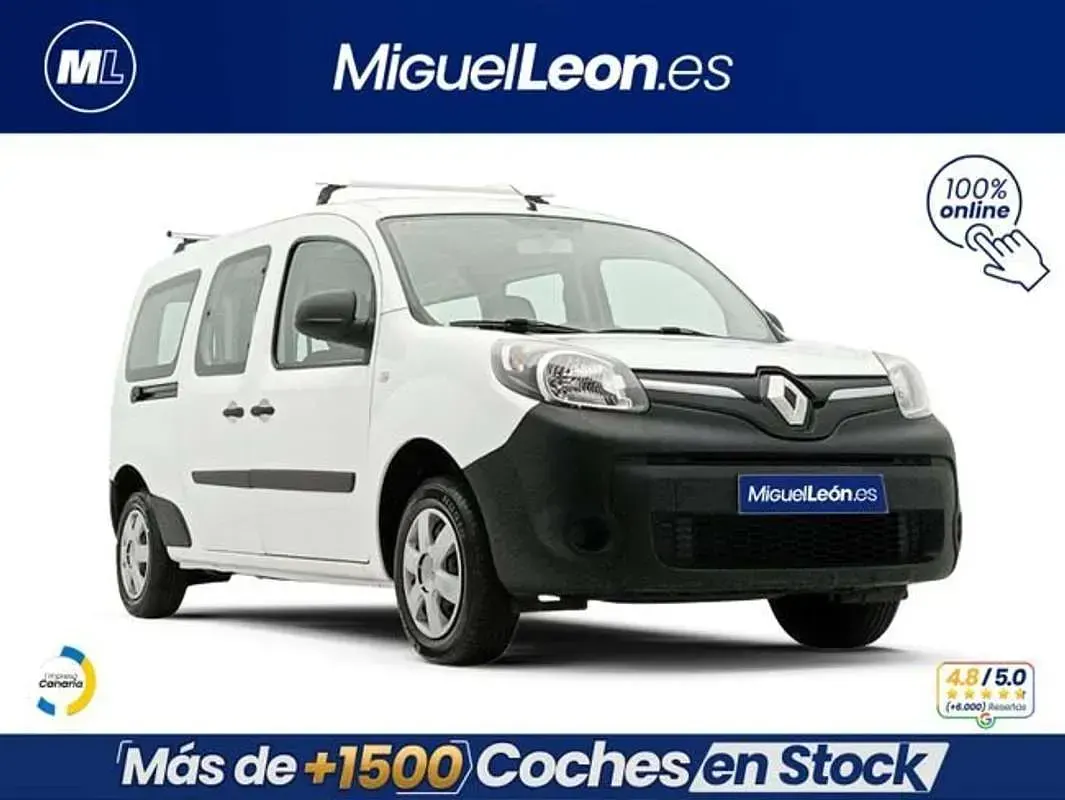 Usado Renault Kangoo 44 kW (60 CV) 2018 Blanco Monovolumen