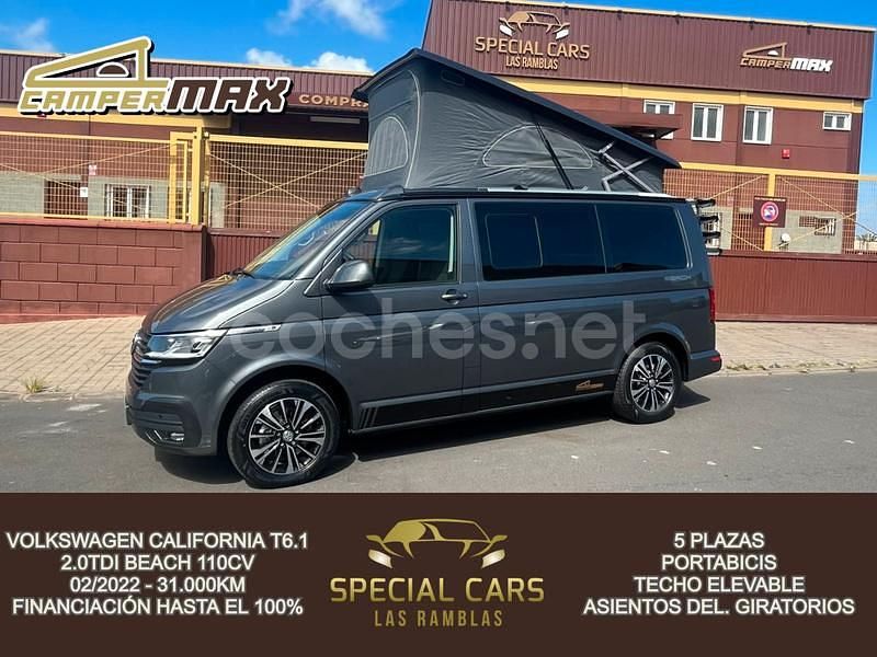 Gris / plata Usado 2022 VW California Beach Van | 50.900 € (Super precio) - Imagen 1/4