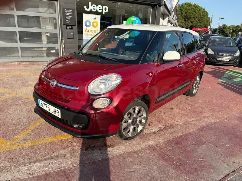 Usado Fiat 500L Lounge 120 CV (88 kW) 2016 Granate Monovolumen