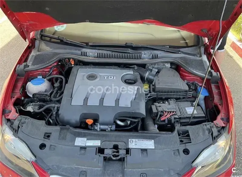 Usado Seat Ibiza Reference 90 CV (66 kW) 2012 Rojo Berlina