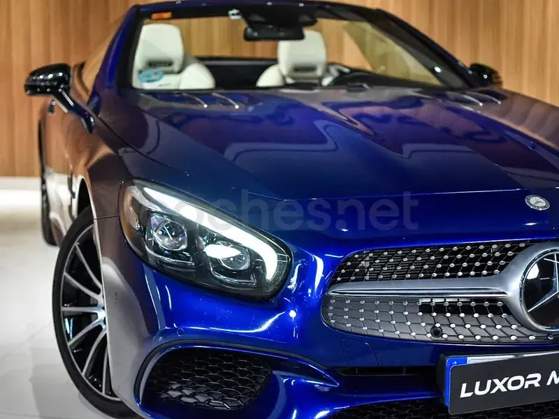 Usado Mercedes SL500 455 CV (334 kW) 2016 Azul Descapotable