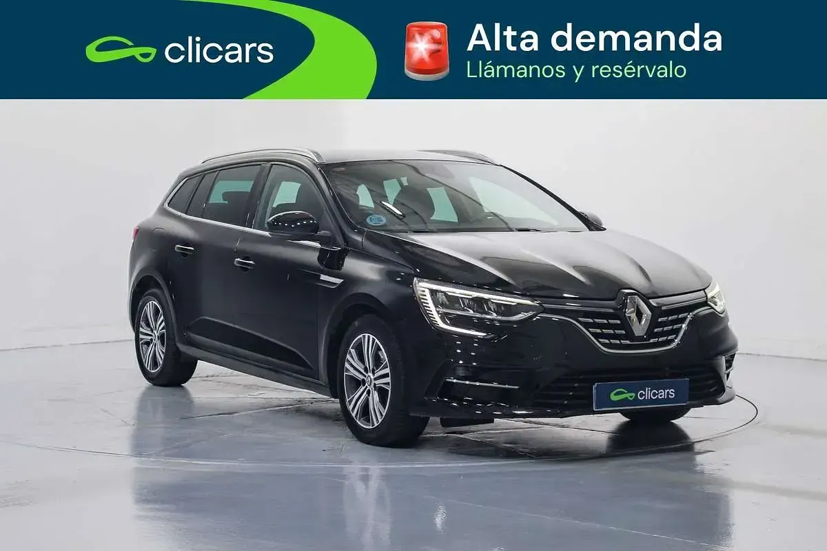 Usado Renault Mégane GrandTour Zen 116 CV (85 kW) 2021 Negro Familiar