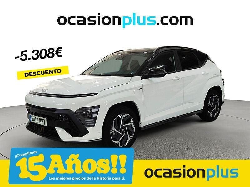Blanco Usado 2024 Hyundai Kona N Line SUV | 27.150 € (Precio justo) - Imagen 1/4