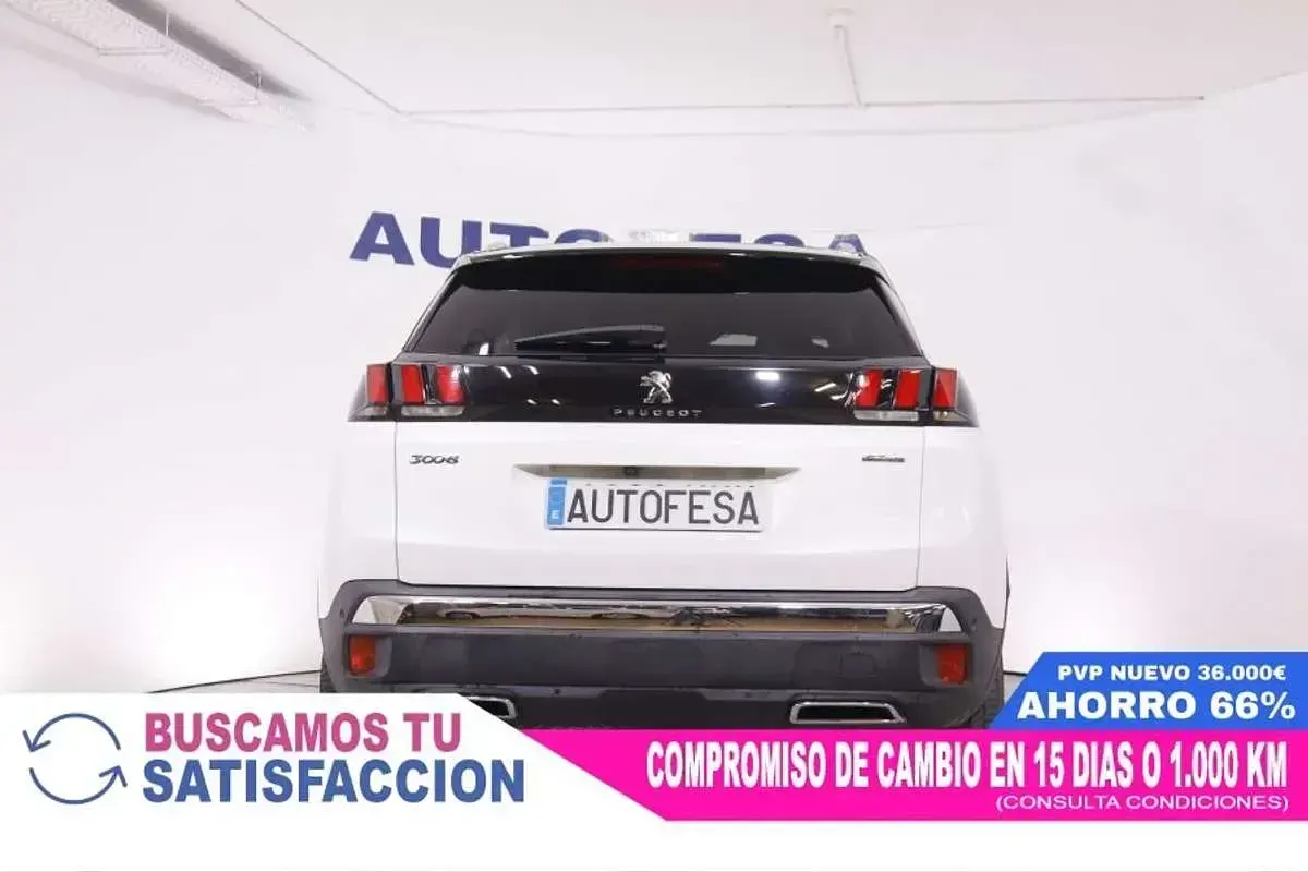 Usado Peugeot 3008 GT-line 131 CV (96 kW) 2019 Blanco SUV