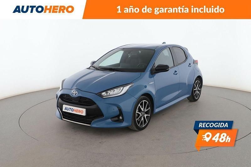 Azul Usado 2021 Toyota Yaris Hybrid Plus Berlina | 20.799 € (Un poco caro) - Imagen 1/3