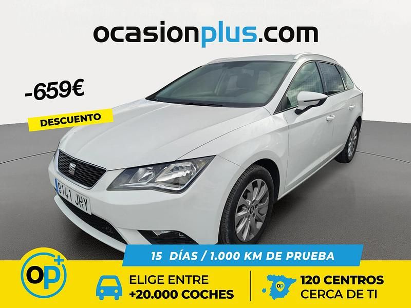 Usado Seat Leon Style 105 CV (77 kW) 2015 Blanco Utilitario