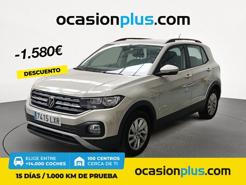 Gris Usado 2022 VW T-Cross Advance SUV | 17.390 € (Un poco caro) - Imagen 1/4