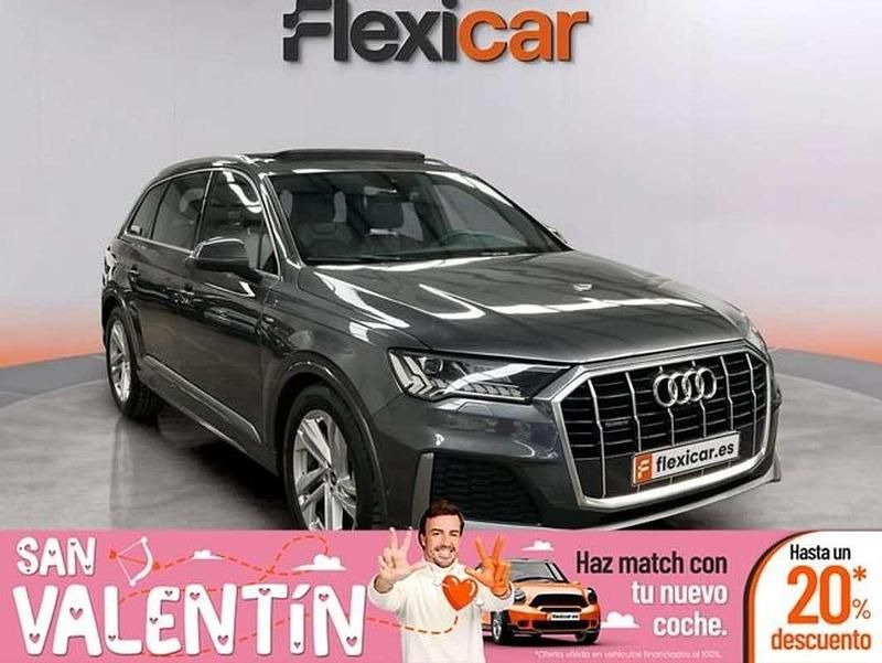 Gris Usado 2021 Audi Q7 S-Line SUV | 42.990 € (Super precio) - Imagen 1/4