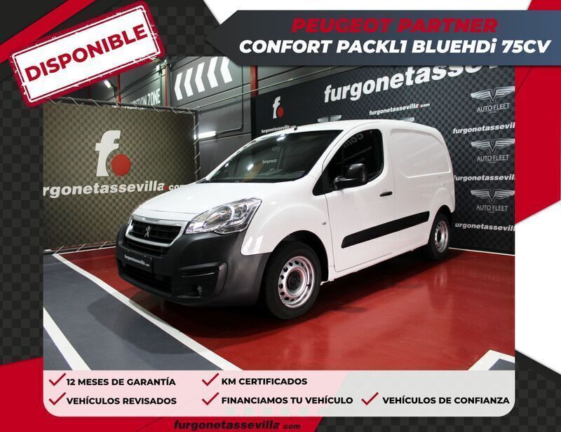 Blanco Usado 2018 Peugeot Partner Monovolumen | 10.500 € (Precio justo) - Imagen 1/4