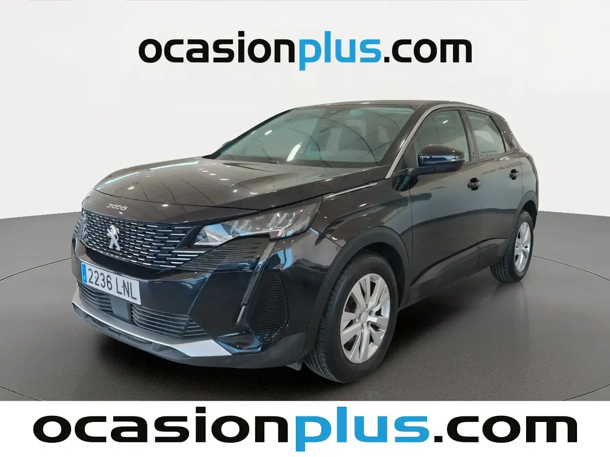 Usado Peugeot 3008 Active 131 CV (96 kW) 2021 Negro SUV