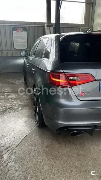 Usado Audi S3 Premium 300 CV (220 kW) 2014 Gris / plata Berlina
