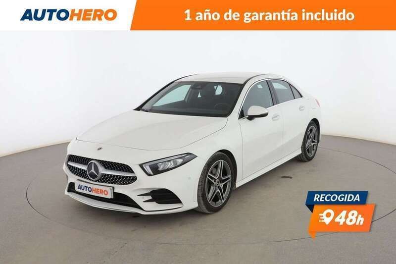 Amarillo Usado 2022 Mercedes A180 AMG line Berlina | 27.332 € (Buen precio) - Imagen 1/3