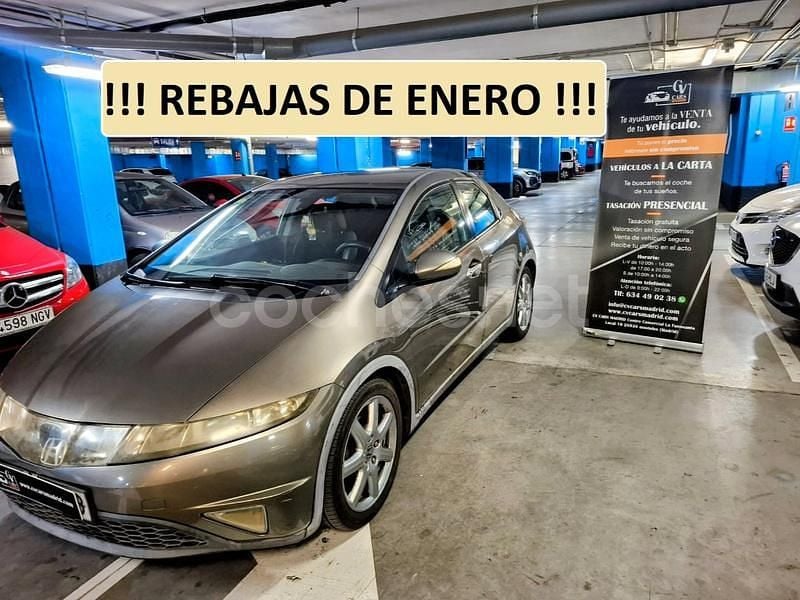 Beige Usado 2007 Honda Civic Executive Berlina | 4490 € (Precio justo) - Imagen 1/4