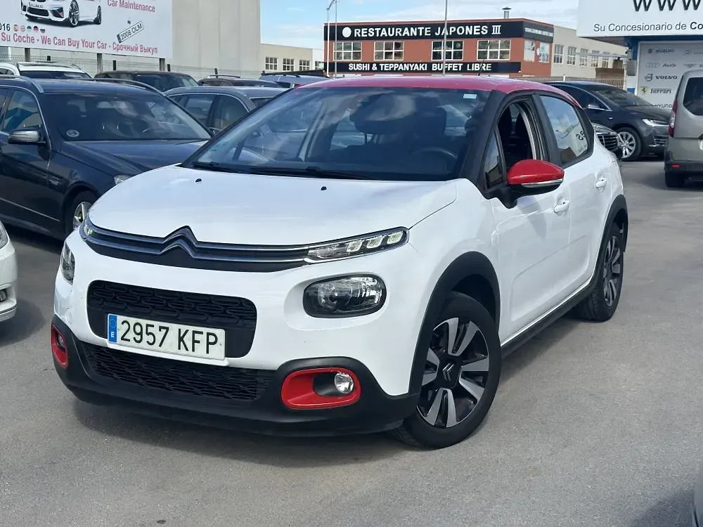 Usado Citroën C3 Feel 82 CV (60 kW) 2017 Blanco metalico Utilitario