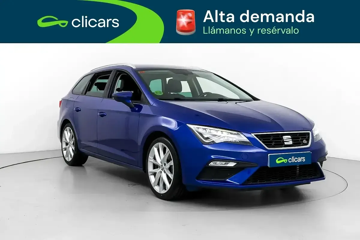 Usado Seat Leon FR 150 CV (110 kW) 2017 Azul Familiar