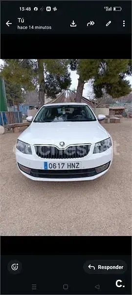 Usado Skoda Octavia Elegance 180 CV (132 kW) 2013 Blanco Berlina