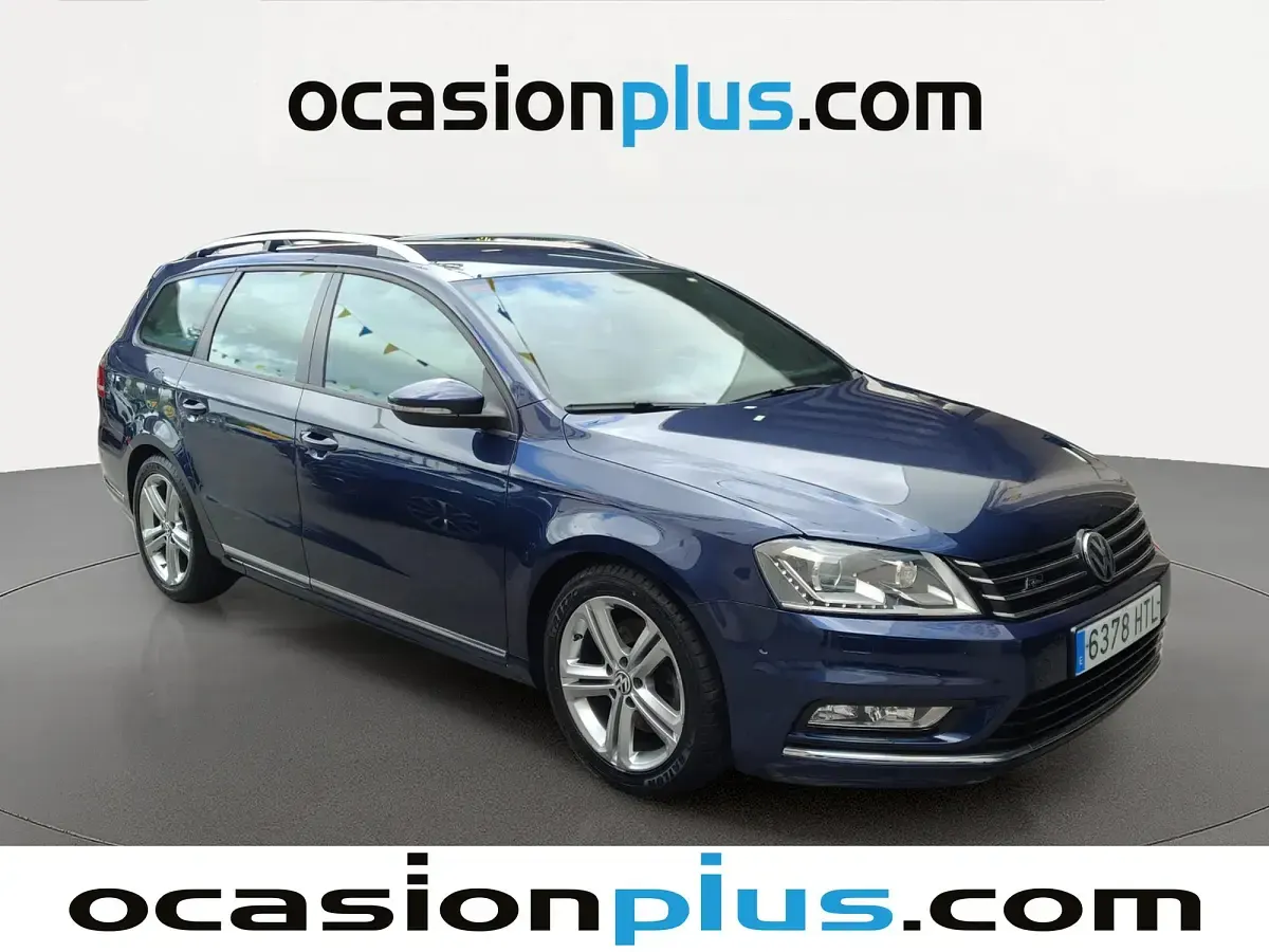 Usado VW Passat R-line 140 CV (102 kW) 2013 Azul Familiar