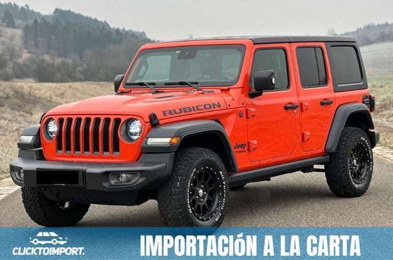 Naranja Usado 2019 Jeep Wrangler Unlimited Rubicon SUV | 41.400 € (Super precio) - Imagen 1/4