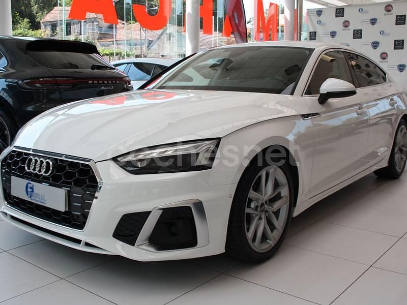 Usado Audi A5 Sportback S-Line 163 CV (119 kW) 2021 Blanco Utilitario