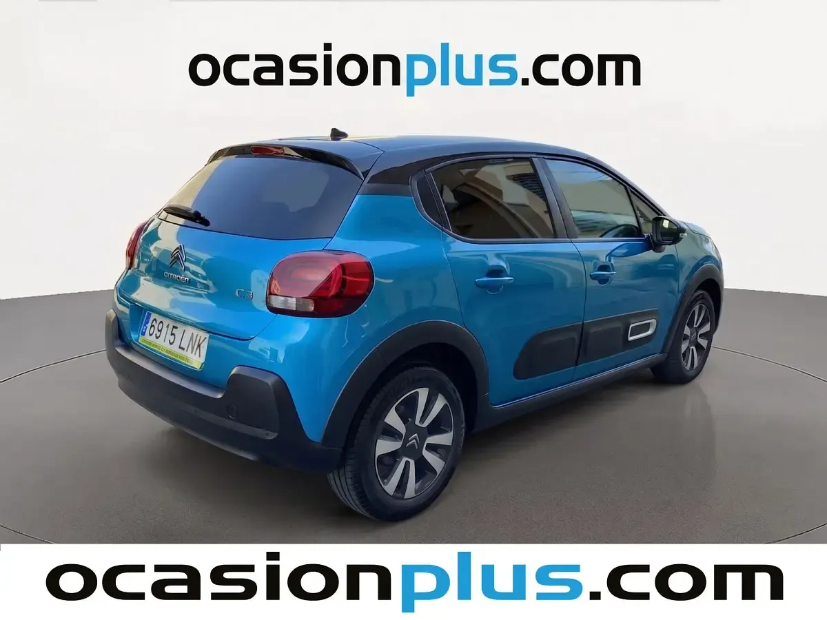 Usado Citroën C3 Feel 83 CV (61 kW) 2021 Azul Utilitario