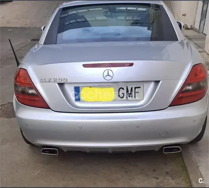 Usado Mercedes SLK200 163 CV (119 kW) 2009 Gris / plata Descapotable