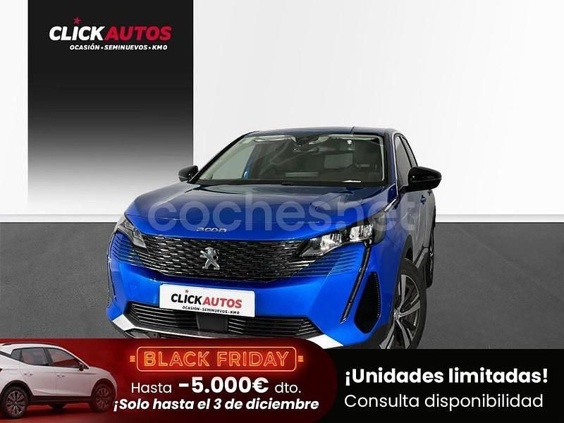Azul Usado 2022 Peugeot 3008 Allure SUV | 17.900 € (Buen precio) - Imagen 1/4