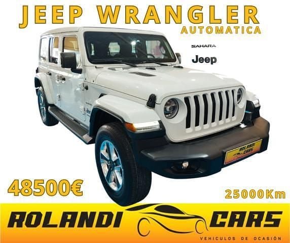 Blanco Usado 2020 Jeep Wrangler Sahara SUV | 48.500 € (Super precio) - Imagen 1/4