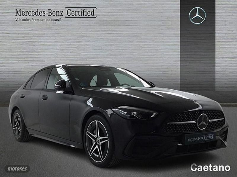 Usado Mercedes C220 AMG line 200 CV (147 kW) 2025 Negro Berlina