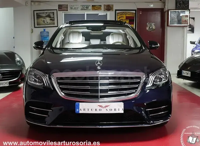 Usado Mercedes S350 286 CV (210 kW) 2018 Azul Berlina