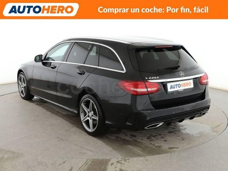 Usado Mercedes C220 AMG line 170 CV (125 kW) 2016 Negro Familiar