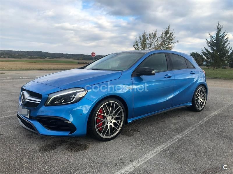 Azul Usado 2016 Mercedes A45 AMG AMG Berlina | 36.900 € (Caro) - Imagen 1/4