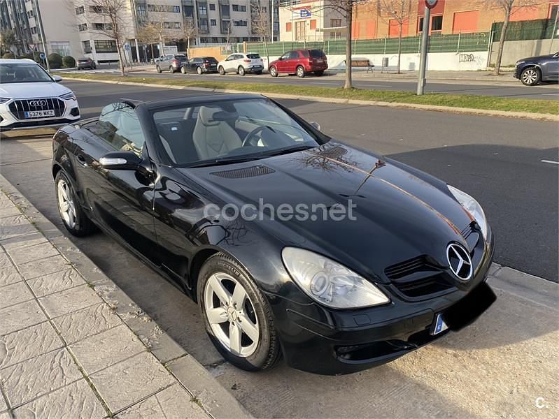 Negro Usado 2005 Mercedes SLK200 Descapotable | 10.500 € (Precio justo) - Imagen 1/4
