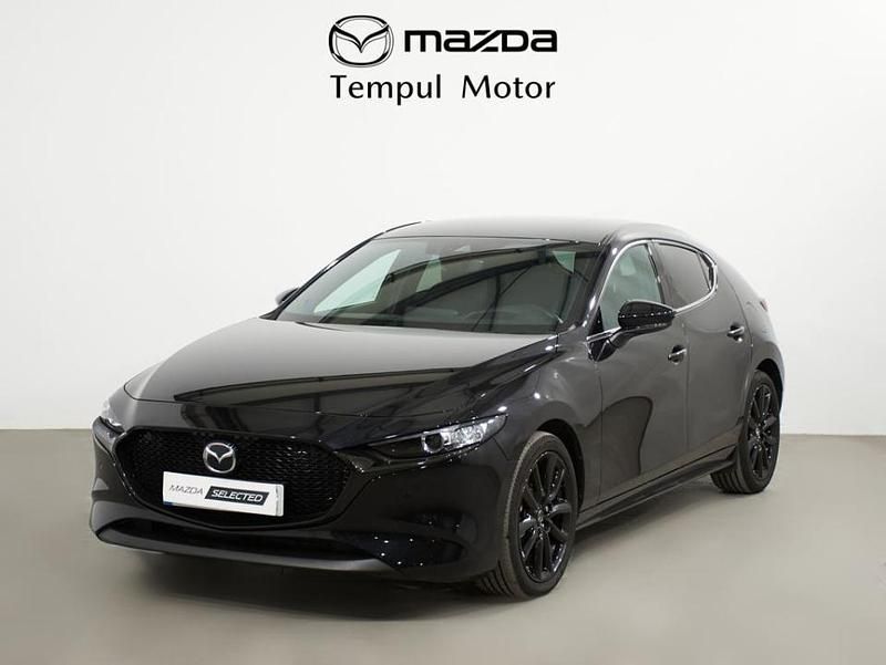 Jet black mc (mica) Usado 2023 Mazda 3 Homura-Line Berlina | 25.900 € (Un poco caro) - Imagen 1/4