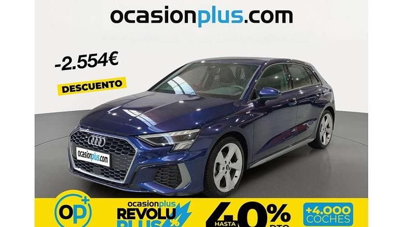 Usado Audi A3 Sportback S-Line 150 CV (110 kW) 2023 Azul Utilitario