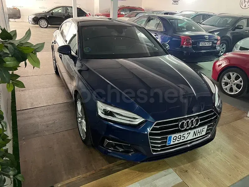 Usado Audi A5 Sportback Advanced Plus 170 CV (125 kW) 2018 Azul Utilitario
