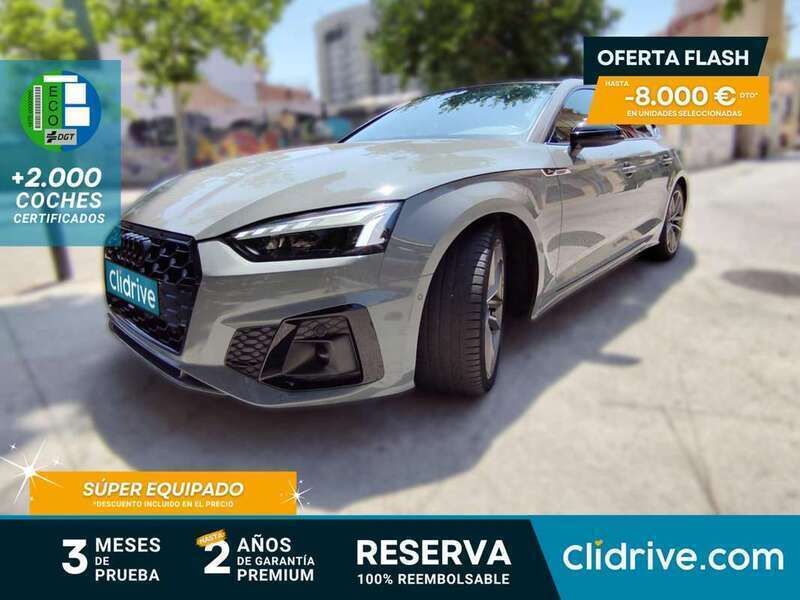 Gris Usado 2021 Audi A5 Sportback S-Line Berlina | 31.690 € (Buen precio) - Imagen 1/3