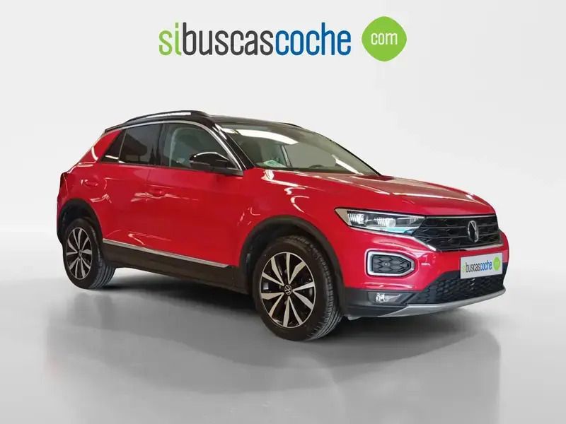 Rojo Usado 2021 VW T-Roc Advance SUV | 20.990 € (Precio justo) - Imagen 1/4