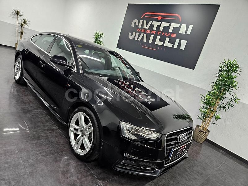 Negro Usado 2014 Audi A5 Sportback S-Line Utilitario | 21.500 € (Precio justo) - Imagen 1/4