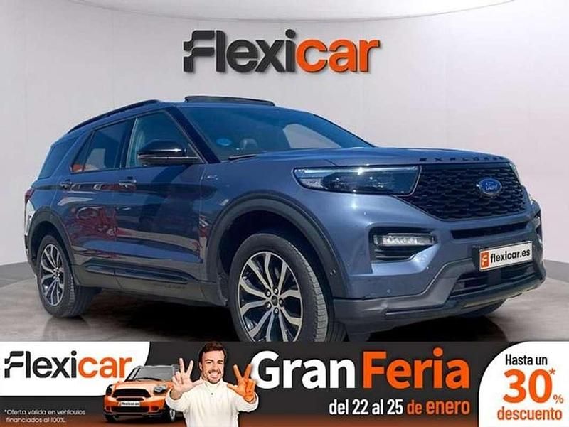 Azul Usado 2021 Ford Explorer ST-Line SUV | 36.790 € (Buen precio) - Imagen 1/4