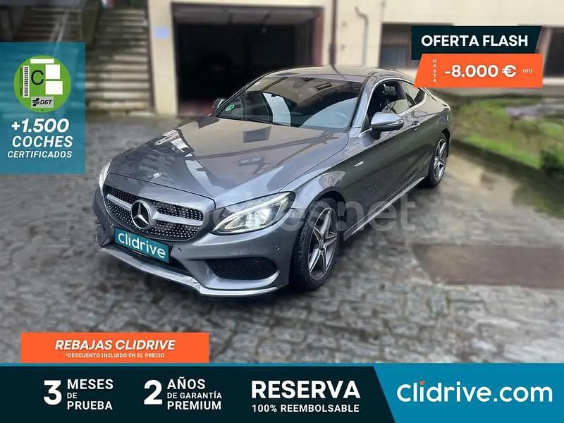 Gris / plata Usado 2016 Mercedes C220 AMG line Coupe | 21.790 € (Precio justo) - Imagen 1/4