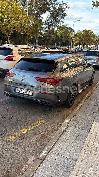 Gris / plata Usado 2021 Mercedes CLA200 Shooting Brake Familiar | 19.999 € (Precio justo) - Imagen 1/4