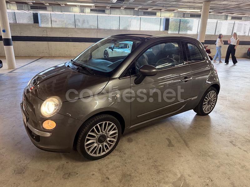 Usado Fiat 500C Lounge 69 CV (50 kW) 2015 Gris / plata Descapotable