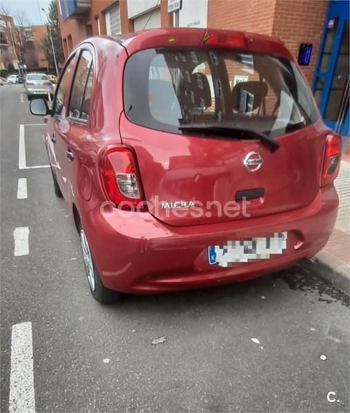 Usado Nissan Micra Visia 80 CV (58 kW) 2017 Granate Utilitario