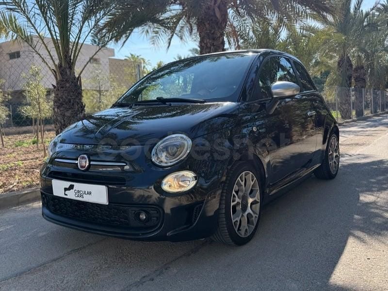 Usado Fiat 500C Sport 70 CV (51 kW) 2021 Negro Descapotable