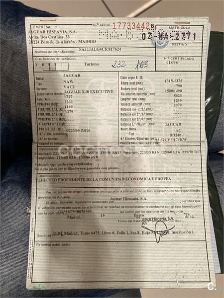Azul Usado 1998 Jaguar XJ8 Executive Berlina | 6000 € - Imagen 1/4