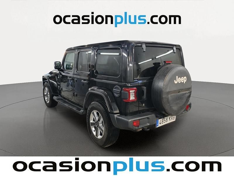 Usado Jeep Wrangler Unlimited Sahara 200 CV (147 kW) 2018 Negro SUV
