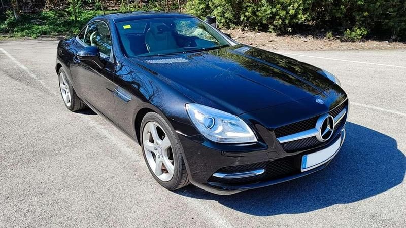 Negro Usado 2015 Mercedes SLK200 Descapotable | 26.500 € (Buen precio) - Imagen 1/4