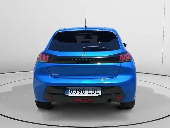 Usado Peugeot 208 Allure 100 CV (73 kW) 2019 Azul Utilitario